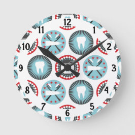 Kühne Zahnarztmuster - Zahnarzthygiene Runde Wanduhr