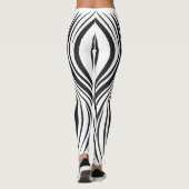 kühne Zebra Stripe Pattern Leggings (Rückseite)