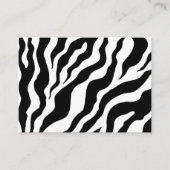 kühne Zebra-Visitenkarten Terminkarte (Vorderseite)
