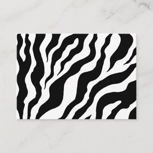 kühne Zebra-Visitenkarten Terminkarte (Vorderseite)