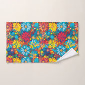 Kühne zeitgenössische florale Muster Vibrant Daisi Badhandtuch Set (Handtuch)