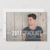 kühne zeitlose Abschluss Ankündigung Einladung (Vorderseite)