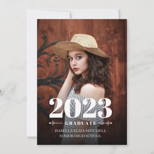 kühner Abschluss | Ankündigung von Fotos (Vorderseite)