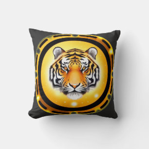Kühner abstrakter Tiger Kissen