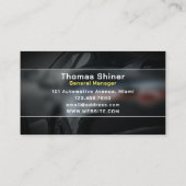 Kühner Automobilstil Visitenkarte (Rückseite)