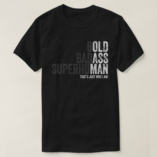 kühner Badass supermenschlicher l Vater Opa Vathat T-Shirt (Design vorne)