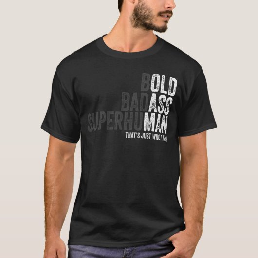 kühner Badass supermenschlicher l Vater Opa Vathat T-Shirt (Vorderseite)