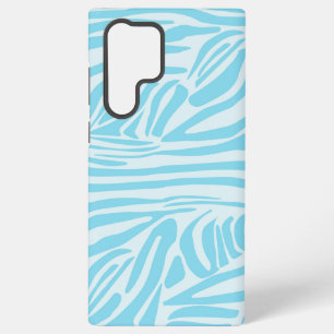 Kühner Blau-Weiß-Zebradruck Samsung Galaxy Hülle