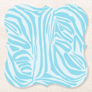 Kühner Blau-Weiß-Zebradruck Untersetzer