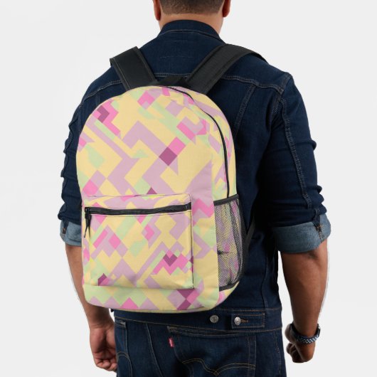 Kühner Boho-Abstrakt Bedruckter Rucksack (Insitu (Modell))