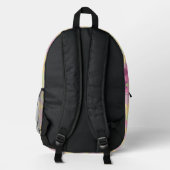 Kühner Boho-Abstrakt Bedruckter Rucksack (Rückseite)