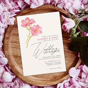 Kühner Boho-Chic-Wildblumen-Rustikale-Floral-Hochz Einladung