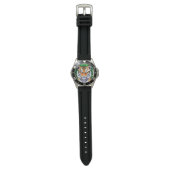Kühner Botanischer Tigerjunge  Armbanduhr (Flach)