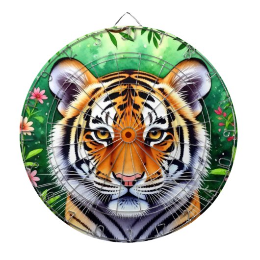 Kühner Botanischer Tigerjunge Dartscheibe (vorne)