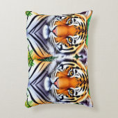 Kühner Botanischer Tigerjunge Dekokissen (Vorderseite(Vertikal))