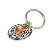 Kühner Botanischer Tigerjunge Haustiermarke (Seite)