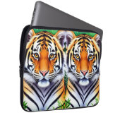 Kühner Botanischer Tigerjunge Laptopschutzhülle (Vorne Rechts)