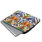 Kühner Botanischer Tigerjunge Laptopschutzhülle (Vorne Knopf)