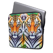 Kühner Botanischer Tigerjunge Laptopschutzhülle (Vorderseite Links)