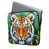 Kühner Botanischer Tigerjunge Laptopschutzhülle (Vorderseite Links)