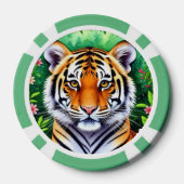 Kühner Botanischer Tigerjunge  Pokerchips (Rückseite)