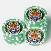 Kühner Botanischer Tigerjunge  Pokerchips (Stapel)