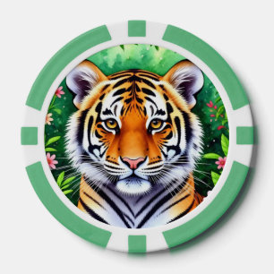 Kühner Botanischer Tigerjunge Pokerchips