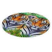 Kühner Botanischer Tigerjunge Schneidebrett (Ecke)