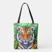 Kühner Botanischer Tigerjunge  Tasche (Rückseite)