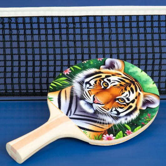 Kühner Botanischer Tigerjunge  Tischtennis Schläger (InSitu)