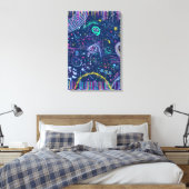 Kühner Erkunder: Abstrakter Maximalismus  Leinwanddruck (Insitu (Schlafzimmer))