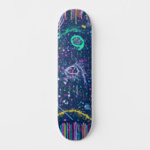 Kühner Erkunder: Abstrakter Maximalismus  Skateboard (Vorderseite)