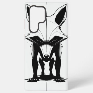 Kühner Fuchs-Silhouette - Monochrome-Tierkunst Samsung Galaxy Hülle