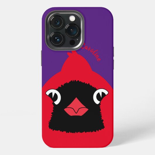 kühner Kardinal iPhone Hülle (Hinten)