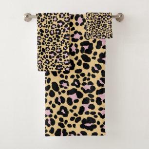 Kühner Leopard-Tierdruck Glam 1 Badhandtuch Set