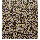 Kühner Leopard-Tierdruck Glam 1 Duschvorhang (Vorderseite)