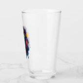 Kühner Löwenkopf mit Sonnenbrille und Krone Glas (Links)