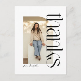 Kühner moderner Schwarz-weißer Abschluss vielen Da Postkarte