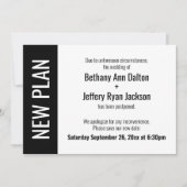 kühner neuer Plan, vertagte Hochzeitsankündigung Einladung (Vorderseite)