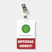 Kühner "OFFIZIELLER Gast!" Ausweis (Rückseite mit Clip)