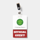 Kühner "OFFIZIELLER Gast!" Ausweis (Vorderseite mit Clip)