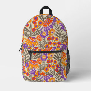 Kühner Sommergarten mit Blumen Bedruckter Rucksack