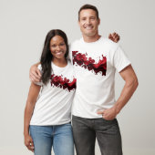 Kühnes ABSTRACTES BLUMEN Kunst Design T-Shirt (Unisex)