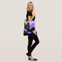 Kühnes abstraktes Blumen-Fashion-Tote