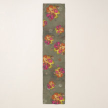 Kühnes abstraktes Blüten-Chiffontuch