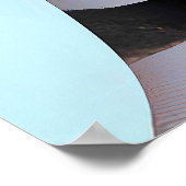 Kühnes Abstraktes Portrait mit lebendigen Mustern Poster (Ecke)