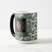 Kühnes Anemone-Muster-Ehemann-Abschlussgeschenk Verwandlungstasse (Vorderseite Links)