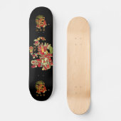 Kühnes Azteken-Design Skateboard (Vorderseite)