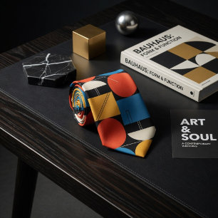 Kühnes Bauhaus Geometrisch Krawatte