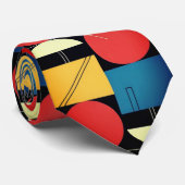 Kühnes Bauhaus Geometrisch Krawatte (Gerollt)